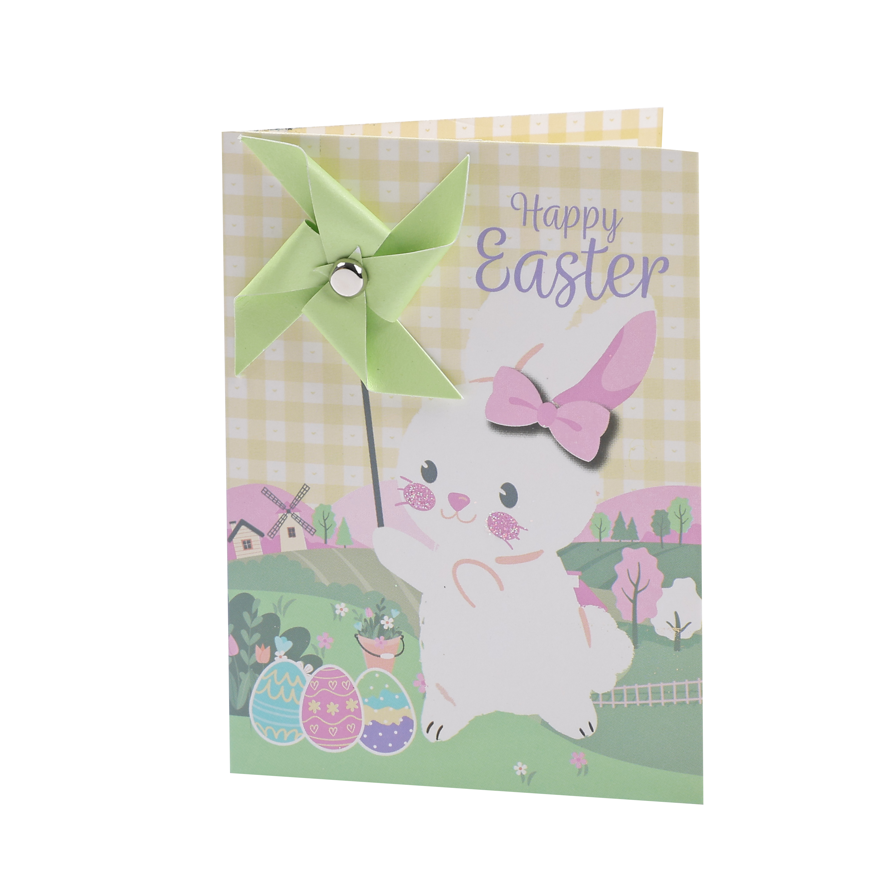 Easter Bunny Hourglass Greeting Card EASD0005